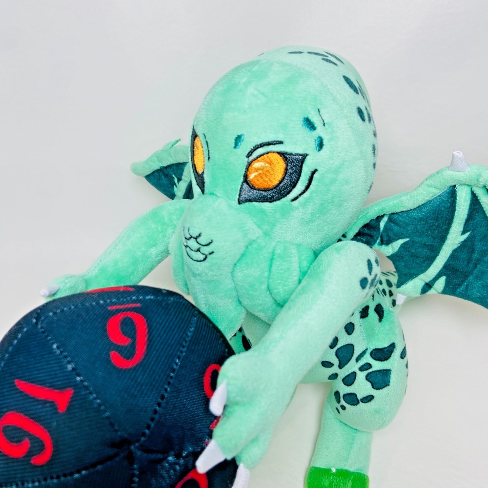 Cthulhu Lovecraft 12 Sided Die Plush Stuffed Toy Goth Emo Cryptid No Tag‎ HTF - Picture 4 of 8